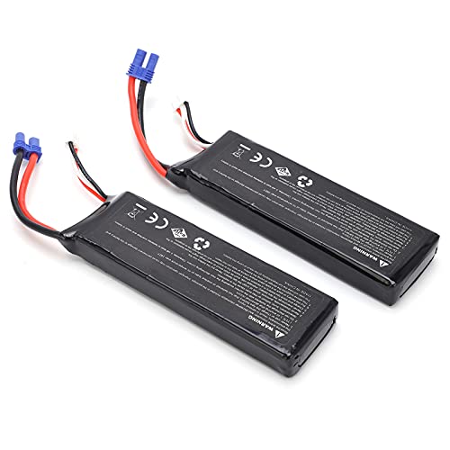 Tbest 7,4 V Lipo -Batterie, 2700 MAh RC -Drohnen -Batterie, Wiederaufladbare Lithiumpolymerbatterie mit Langer Arbeitszeit für H501 -Drohne Geeignet von Tbest