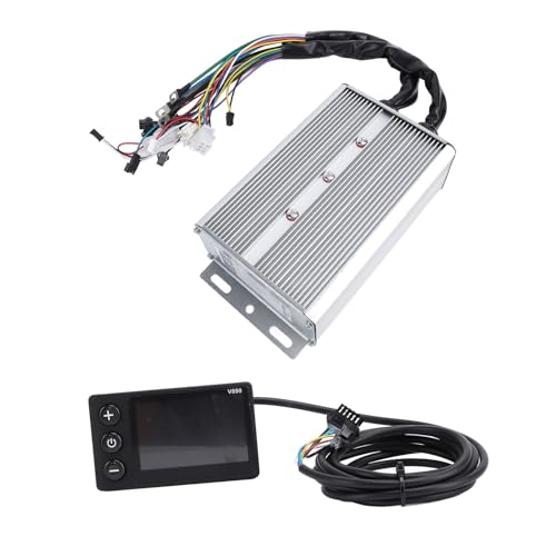 Tbest Bürstenloser Motor-Controller-Kit, 36 V, 48 V, 60 V, 1500 W, 50 A, E-Controller-Kit mit V890-Display-Kit für Elektro von Tbest