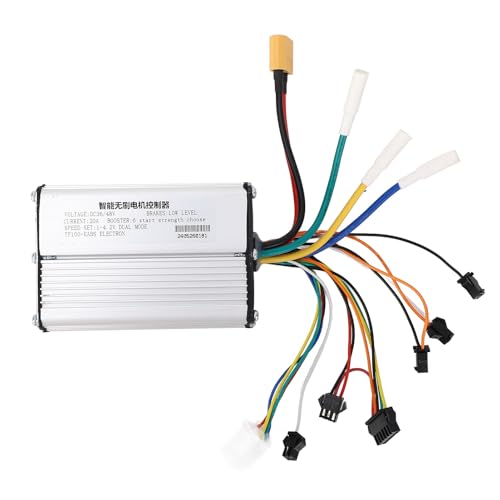 Tbest Elektrisch Bürstenloser Motor Controller, 36 V 48 V 20A Aluminium -Legierungspanel -Panel -Kit Elektrischer Scooter -Controller für M4 M4 Pro 10in Scooter von Tbest