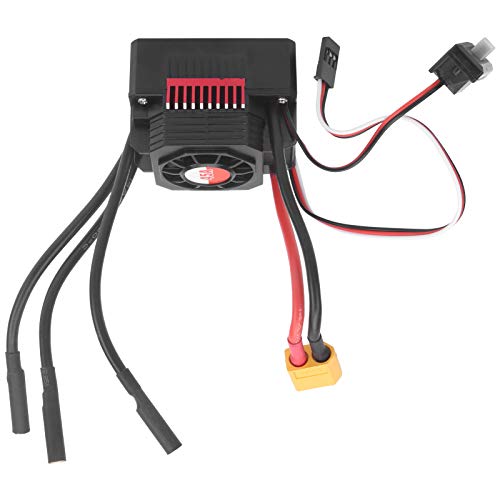 Tbest Elektrischer Geschwindigkeitsregler, 45 A Wasserdichter Motorgeschwindigkeitsregler RC ESC mit XT60-Stecker für 1/10 1/12RC-Auto von Tbest