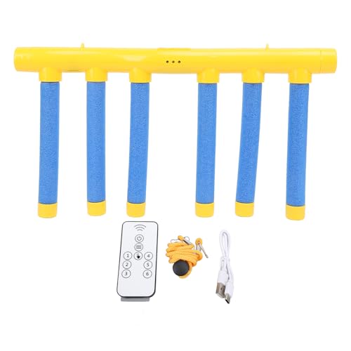 Tbest Fangstick -Spiel mit 6 Verstellbaren Geschwindigkeit, Handspielspielzeug für Hand -Augenkoordination Spielzeug Fallende Sticks Spielzeug für Innenräume (Yellow) von Tbest