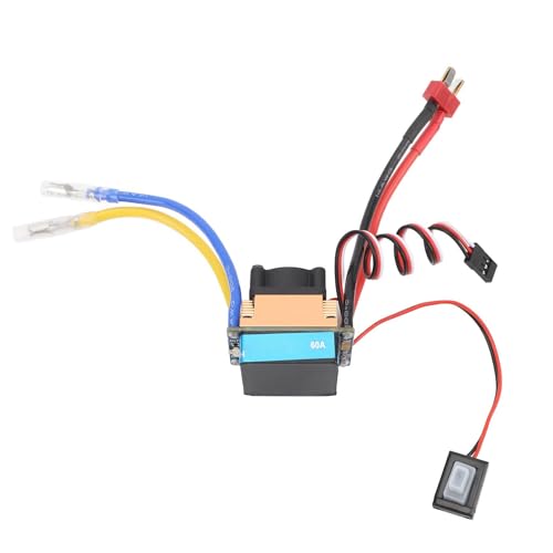 Tbest Gebürsteter Geschwindigkeitsregler ESC, 480 A Wasserdichter ESC Gebürstet 3 Modi Mehrfachschutz ESC Wasserdichter Drohnen-Multirotor-Quadcopter für 1/10 RC-Auto von Tbest