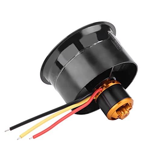 Tbest Kanalventilatormotor, QX-Motor EDF 64 Mm 5-Blatt-Kanalventilator mit Bürstenlosem QF2611 4500KV-Motor für RC-Flugzeuge von Tbest