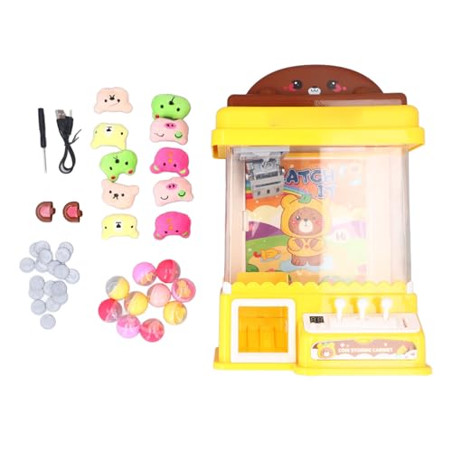 Tbest Klauenspielmaschine, Elektronische Spielmaschine Kinder Cartoon Bär USB-Netzteil Mini Toy Grabber Machine von Tbest