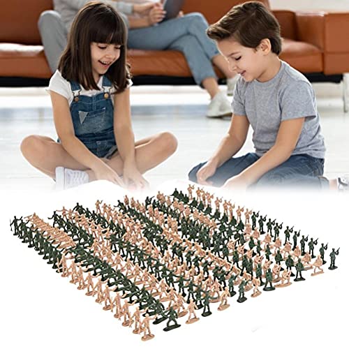 Tbest Mini-Soldaten-Spielzeug, Kunststoff-Soldaten-Actionfigur, Armee-Szenenmodell, Baustein-Spielzeug für (Sortierte Farbe) von Tbest