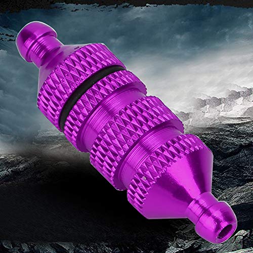 Tbest Outdoor Produkt Öl Kraftstoff Filter Motor Modell Teil Für Rc :8 :0 Modell Auto Aum Alloye Auto Modell Widder (Purple) von Tbest