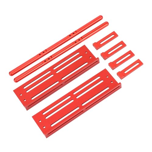 Tbest RC -Auto -Pedale, Einstellbare Aluminiumlegierungs Seitenpedale für SCX10 1/8 1/10 Crawler Komplettes Installationskit, Premium Konstruktion, Zweifunktionsstarker Schutz, mit Präzision CNC (Rot) Tbest RC -Auto -Pedale, Einstellbare Aluminiumlegierungs Seitenpedale für SCX10 1/8 1/10 Crawler Komplettes Installationskit, Premium Konstruktion, Zweifunktionsstarker Schutz, mit Präzision CNC (Rot) von Tbest