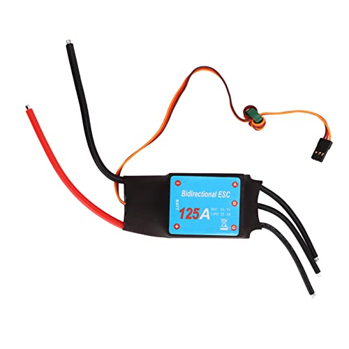 Tbest RC Brushless ESC, 125A Zwei-Wege-Wassergekühlter ESC Elektrischer Geschwindigkeitsregler für RC-Boote Unterwasserpropeller von Tbest