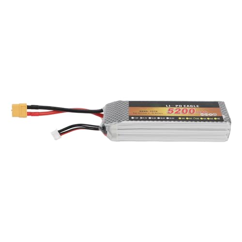 Tbest RC-Car-Lithiumbatterie, 35C 11,1 V XT60 5200 MAh Ferngesteuertes Auto-Lipo-Akku für Ferngesteuertes Auto-LKW-Fahrzeug von Tbest