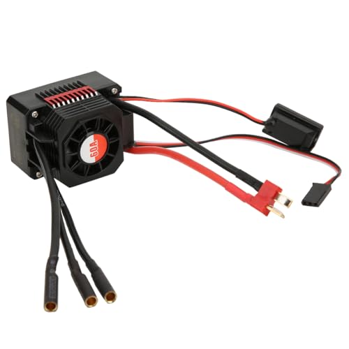 Tbest RC ESC, 60A Wasserdichter Elektrischer Geschwindigkeitsregler ESC-Upgrade-Teile für Sensorlosen Bürstenlosen Motor von Tbest