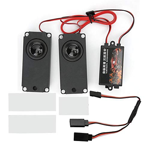Tbest RC Engine Sound Simulator, Motor Sound System Effekt Voice Simulator System Modul Set mit Zwei Lautsprechern Kompatibel mit 94123 RC Car Modell im Maßstab 1:10 Tbest RC Engine Sound Simulator, Motor Sound System Effekt Voice Simulator System Modul Set mit Zwei Lautsprechern Kompatibel mit 94123 RC Car Modell im Maßstab 1:10 von Tbest