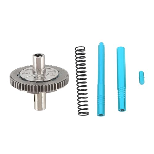 Tbest RC Gear Center Slider Antriebswellen-Kit, 57T Spur Hauptgetriebe Center Transmission Antriebswellen-Kit für ARRMA 1/10 4 X 4 Vorteks RC Car (Himmelblau) von Tbest