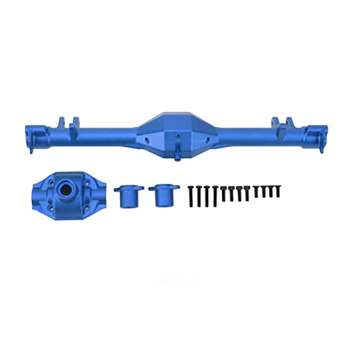 Tbest RC-Hinterachsgehäusebaugruppe, Aluminiumlegierungsmetall-Vorder-Hinterachsgehäuse für Losi 1/10 für Hammer Rey für Rock Rey (Dunkelblau) von Tbest