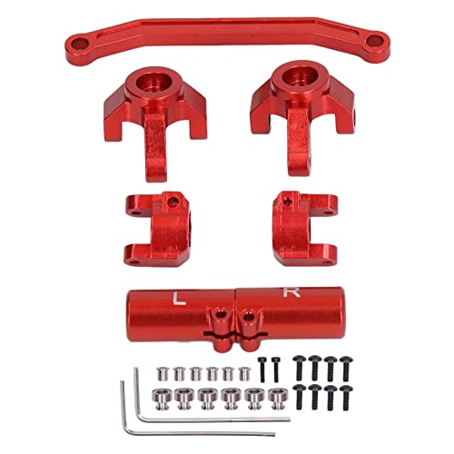 Tbest RC-Lenklagersatz Vorne, Aluminiumlegierung Hinterachsbasissatz Lager Ersatz für ECX Barrage 1/24 für RGT 1/24 für FTX 1/24 Climbing Car (Rot) von Tbest