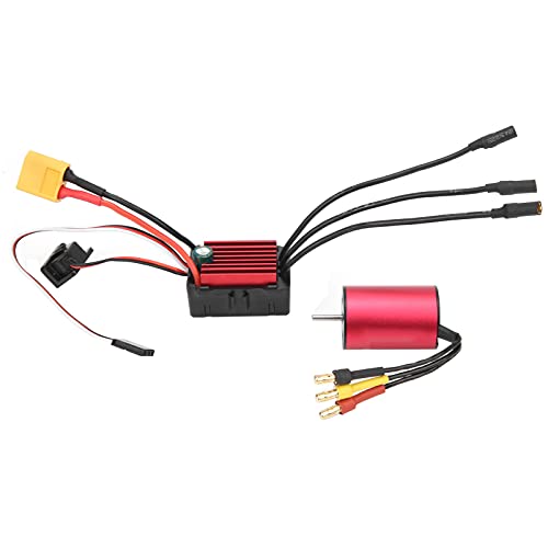 Tbest RC Motor ESC Combo, 2435 4800KV Sensorloser Bürstenloser Motor 35A Elektrischer Geschwindigkeitsregler für 1/14 1/16 RC Auto von Tbest