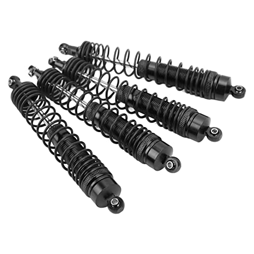 Tbest RC-Stoßdämpfer-Set, 4 Stück, Aluminiumlegierung, RC-Federdämpfer, RC-Stoßdämpfer Vorne und Hinten für LOSI 1/8 (Black) von Tbest