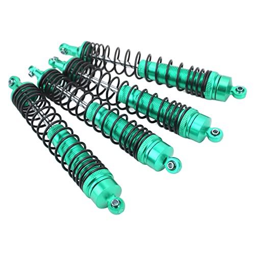 Tbest RC-Stoßdämpfer-Set, 4 Stück, Aluminiumlegierung, RC-Federdämpfer, RC-Stoßdämpfer Vorne und Hinten für LOSI 1/8 (Green) von Tbest