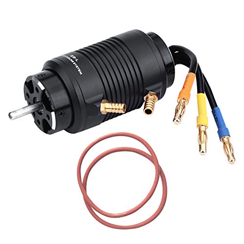 Tbest Sensorloser Bürstenloser Motor, Rocket 2968 3800KV Sensorlose Bürstenlose Motorwelle mit 29-L-Wasserkühlmantel für 600-800 Mm RC-Boot von Tbest