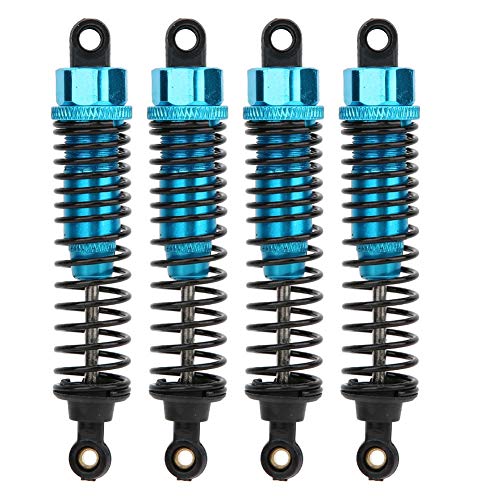 Tbest Shock Damper, 4Pcs 90mm/3.5in Aperture Blau Universal Metal Shock Damper für 1/10 RC Crawler Toy Car(Blau) von Tbest