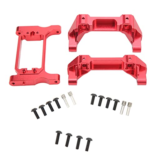 Tbest Style Servo Relocation Bumper Mount, Starke RC-Front-Heck-Stoßstangenhalterung für 1/10 RC Crawler Car mit Exquisiter Handwerkskunst (Rot) von Tbest