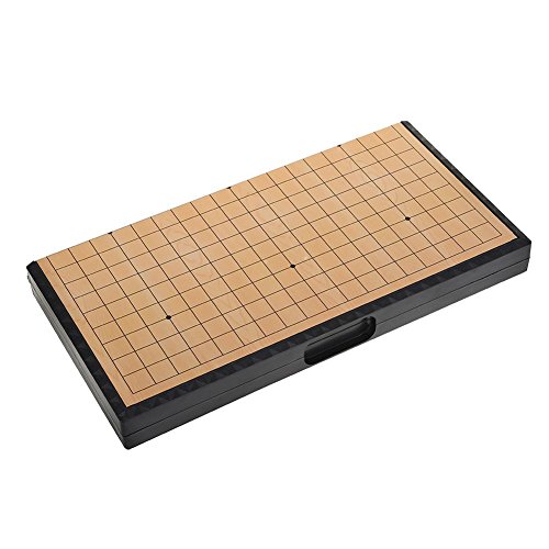 brettspiel go,Go Spiel,Go,Go Spiel Magnetisch,Go Holz Brettspiele,Go Game Set Reise Weiqi Set Magnetisches Faltbrett Weiqi Toy Set Lernspiele Für Kinder Erwachsene von Tbest