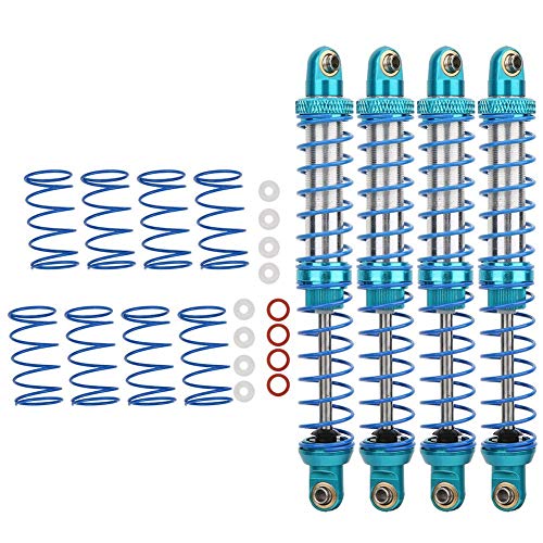 Tbest1 Stoßdämpfer, 4 Stück RC Update Teil Metall Stoßdämpfer + Ersatzfedern für TRX4 SCX10 D90 1/10 RC Crawler(120mm) von Tbest