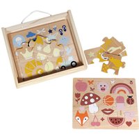 Holzpuzzle-Set Farben von Tchibo