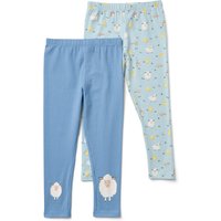 Tchibo - 2 Kinder-Leggings - Baby - Gr. 74/80 - blau/print Tchibo - 2 Kinder-Leggings - Baby - Gr. 74/80 - blau/print von Tchibo