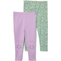 Tchibo - 2 Kinder-Leggings - Baby - Gr. 86/92 - lila/print Tchibo - 2 Kinder-Leggings - Baby - Gr. 86/92 - lila/print von Tchibo