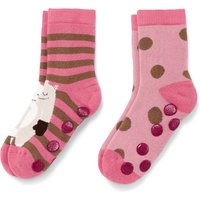 Tchibo - 2 Paar Antirutsch-Socken mit Baumwolle - Baby - Gr. 23-26 - weiß/jacquard Tchibo - 2 Paar Antirutsch-Socken mit Baumwolle - Baby - Gr. 23-26 - weiß/jacquard von Tchibo