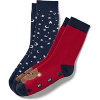 Tchibo - 2 Paar Kinder-Antirutsch-Socken - Baby - Gr. 23-26 - weiß/jacquard Tchibo - 2 Paar Kinder-Antirutsch-Socken - Baby - Gr. 23-26 - weiß/jacquard von Tchibo