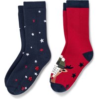 Tchibo - 2 Paar Kleinkind-Antirutsch-Socken - Baby - Gr. 19-22 - dunkelblau/jacquard Tchibo - 2 Paar Kleinkind-Antirutsch-Socken - Baby - Gr. 19-22 - dunkelblau/jacquard von Tchibo