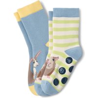 Tchibo - 2 Paar Kleinkind-Antirutsch-Socken - Baby - Gr. 23-26 - hellblau Tchibo - 2 Paar Kleinkind-Antirutsch-Socken - Baby - Gr. 23-26 - hellblau von Tchibo