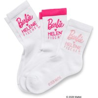 Tchibo - 3 Paar Barbie loves Helene Fischer Tennissocken - Mädchen - Gr. 27-30 - weiß Tchibo - 3 Paar Barbie loves Helene Fischer Tennissocken - Mädchen - Gr. 27-30 - weiß von Tchibo
