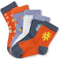 Tchibo - 5 Paar Kinder-Socken - Baby - Gr. 23-26 - dunkelblau/geblümt Tchibo - 5 Paar Kinder-Socken - Baby - Gr. 23-26 - dunkelblau/geblümt von Tchibo