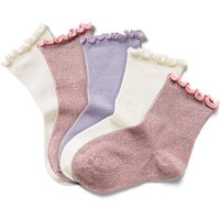 Tchibo - 5 Paar Kinder-Socken mit Rüschen - Baby - Gr. 23-26 - creme Tchibo - 5 Paar Kinder-Socken mit Rüschen - Baby - Gr. 23-26 - creme von Tchibo