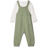 Tchibo - Baby-Set mit Latzhose und Langarmshirt - Baby - Gr. 50/56 - olivgrün Tchibo - Baby-Set mit Latzhose und Langarmshirt - Baby - Gr. 50/56 - olivgrün von Tchibo