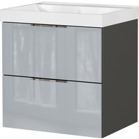 Tchibo - Waschtisch »Celano« mit Becken - 61x46x65cm - grau - Holz / Glas Tchibo - Waschtisch »Celano« mit Becken - 61x46x65cm - grau - Holz / Glas von Tchibo