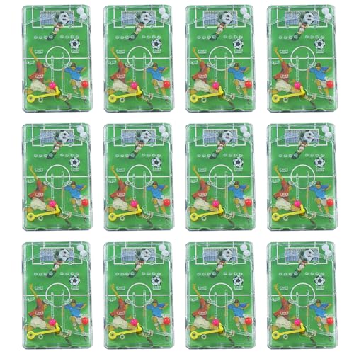 12 Stück Flipper Fussball Spielzeug, Mini Fussball Flipper Gadget, Typ des Labyrinths Fussball Spielzeug, Fußball Spiel Geschicklichkeitsspiel, Mini FußBall für Jungen Geburtstag Party von Tcnzdy