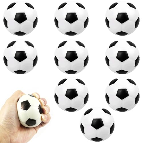 9 Stück Mini Fussball, weiche Mini Fussball, Kann Für Stressabbau, Fussball Deko, Softballfußball,Football Party von Tcnzdy