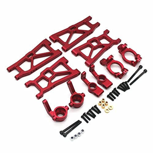 Tdkfdswdoa Metall-Upgrade-Teile-Kit Querlenker-LenkblöCke für -10 DBX10 1/10 RC-AutozubehöR, Rot von Tdkfdswdoa