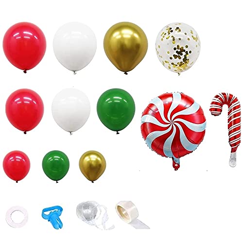 Tdyatocept 102 Packungen Weihnachts Ballons Girlande Bogen Satz für Weihnachtsfeiertags SüßIgkeiten Thema Weihnachts Dekorationen von Tdyatocept