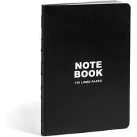 Teneues - Notebook Paperback A5 - 140 Lined Pages with Lay Flat Binding, Classic Black von TeNeues Verlag