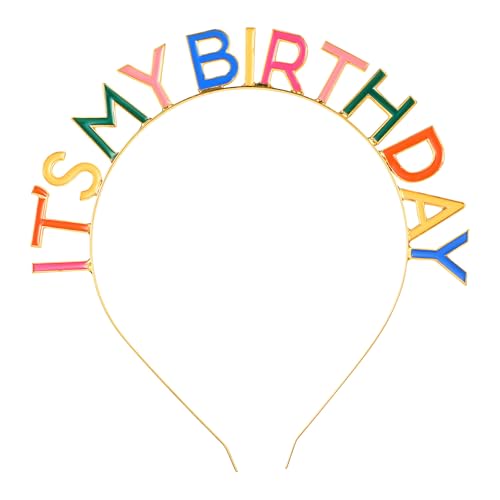 Teaaha Geburtstag Kronen Mädchen Stirnband, Its my birthday Geburtstag Kopfschmuck HaarschmuckTiara Strass glänzendes Stirnband Happy Birthday Zubehör für Frauen Mädchen Party Dekorationen von Teaaha