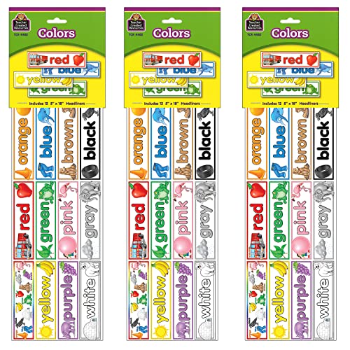 Colors Headliners, 12 Per Pack, 3 Packs von Teacher Created Resources