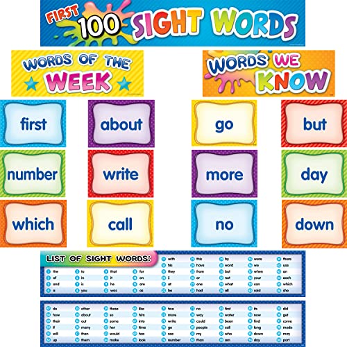 Teacher Created Resources First 100 Sight Words Pocket Chart Cards (TCR20845) von Teacher Created Resources