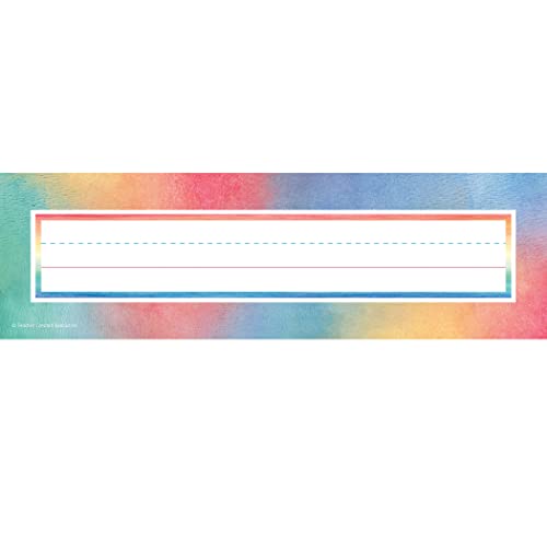 Watercolor Name Plates, 36 Per Pack, 6 Packs von Teacher Created Resources