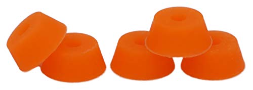 Teak Tuning Bubble Bushings Pro Duro Series | Solid Orange | Loose (61A) | Custom Molded | Kompatibel mit allen gängigen Griffbrett-Achsen von Teak Tuning