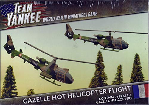 Battlefront Miniatures Team Yankee NATO Gazelle HOT Helicopter Flight (TFBX08) French Frankreich Flames of War von Team Yankee