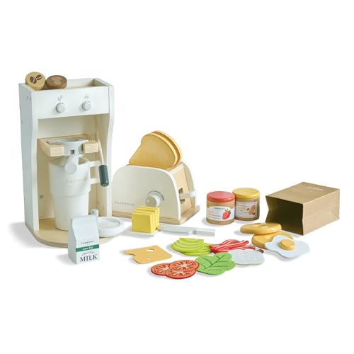Teamson Kids Frühstücksset, Rollenspiel-Spielzeug, Weiß, MDF, mit Toaster, Kaffeemaschine, Tablett und 27 Zubehörteile, für Kinder ab 3 Jahren, 14x15x25 cm, 1,8 kg Teamson Kids Frühstücksset, Rollenspiel-Spielzeug, Weiß, MDF, mit Toaster, Kaffeemaschine, Tablett und 27 Zubehörteile, für Kinder ab 3 Jahren, 14x15x25 cm, 1,8 kg von Teamson Kids